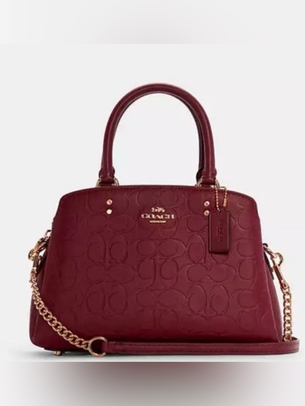 Coach Small Lillie Carryall in Signature Leather